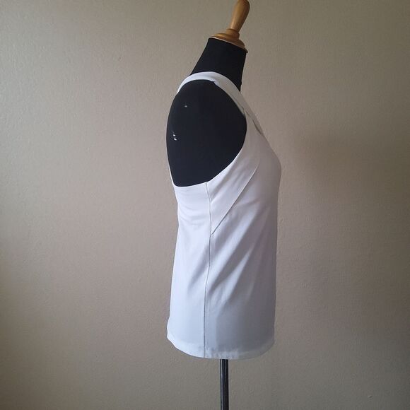 Soft Surroundings Halter Tank Knit Top XS White New - Picture 5 of 7